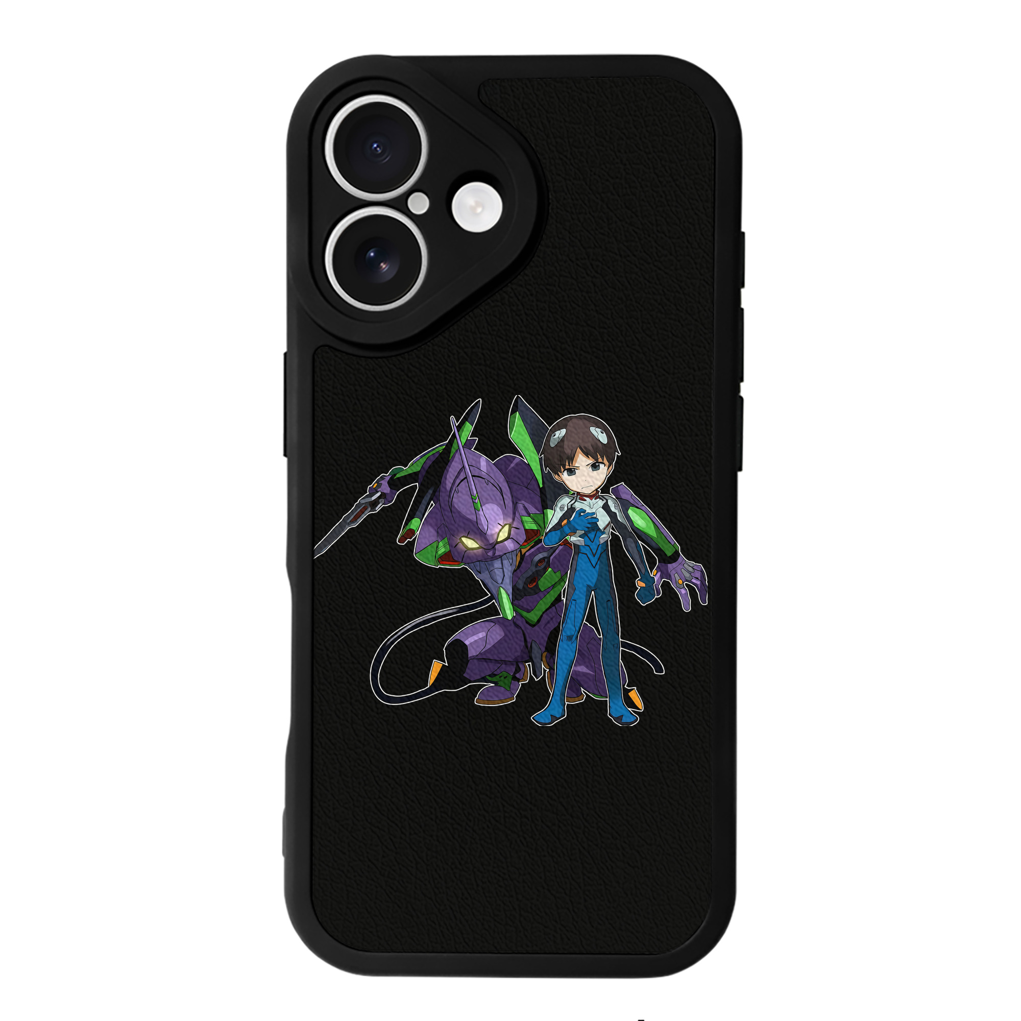 （画像用） EVA 新世紀エヴァンゲリオン 【iPhone 16シリーズ対応】シリコンスマホケース（レザー調） 材質：シリコン